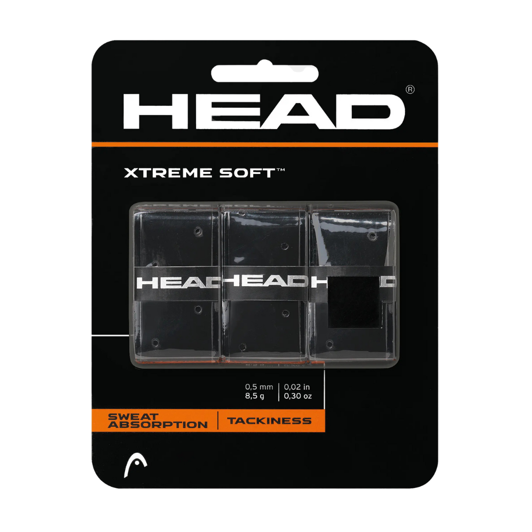 Head Xtremesoft Grip Overwrap Black x 3