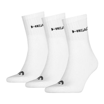 Head 3 Pack Performance Short Crew Sock White