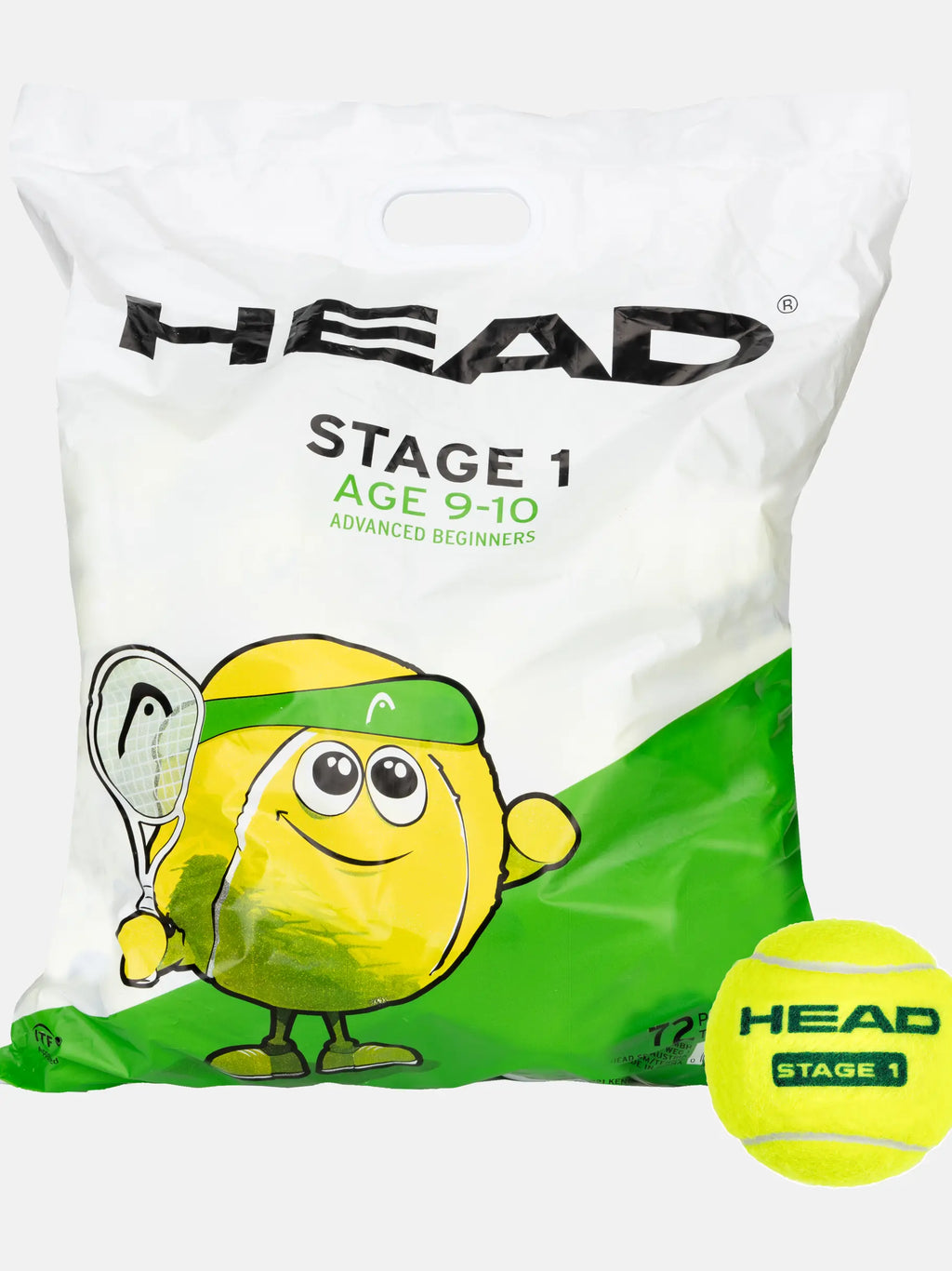 Head Stage 1 Tennis Ball Green  x 72