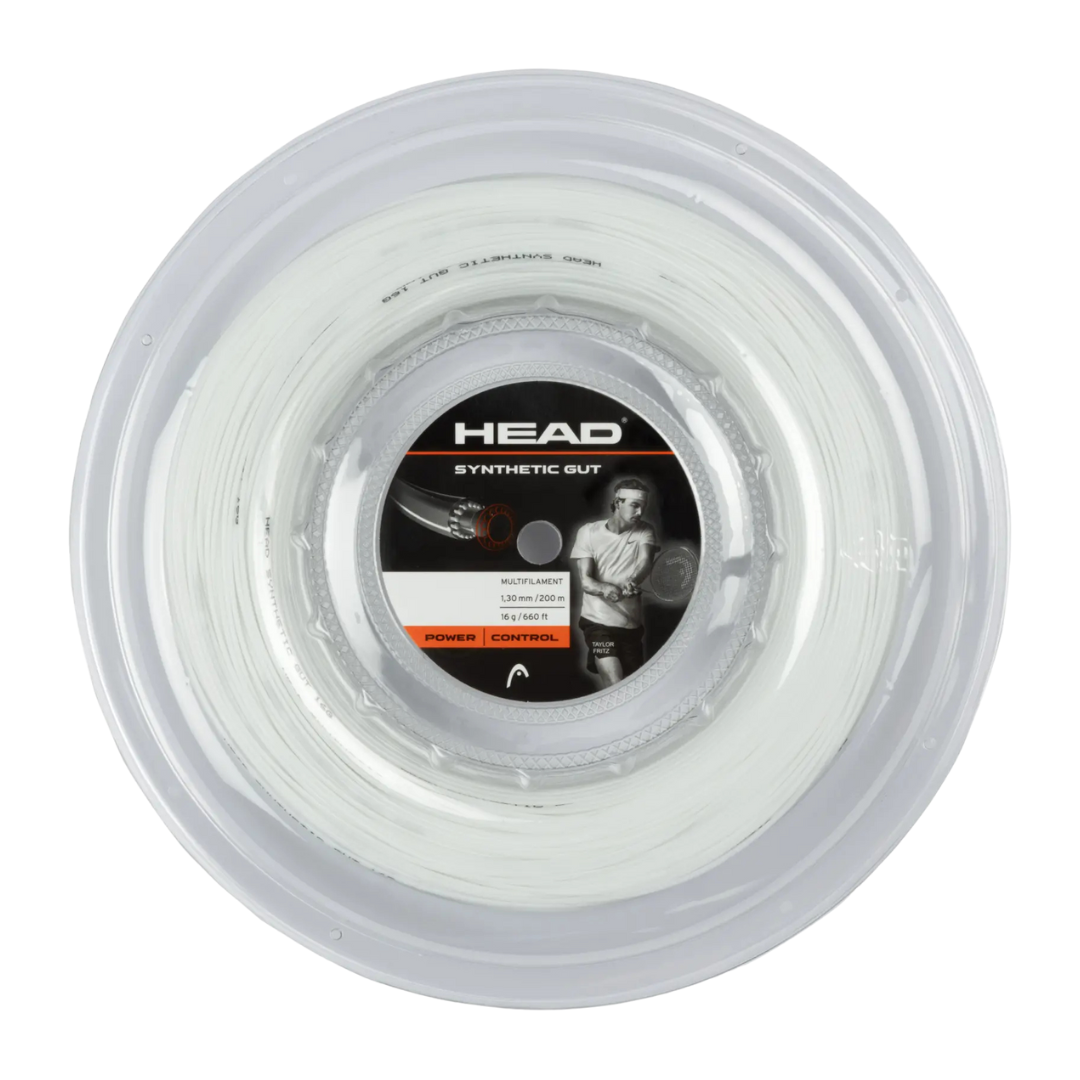 Head Syntetic Gut Multifilment String 200m Reel White