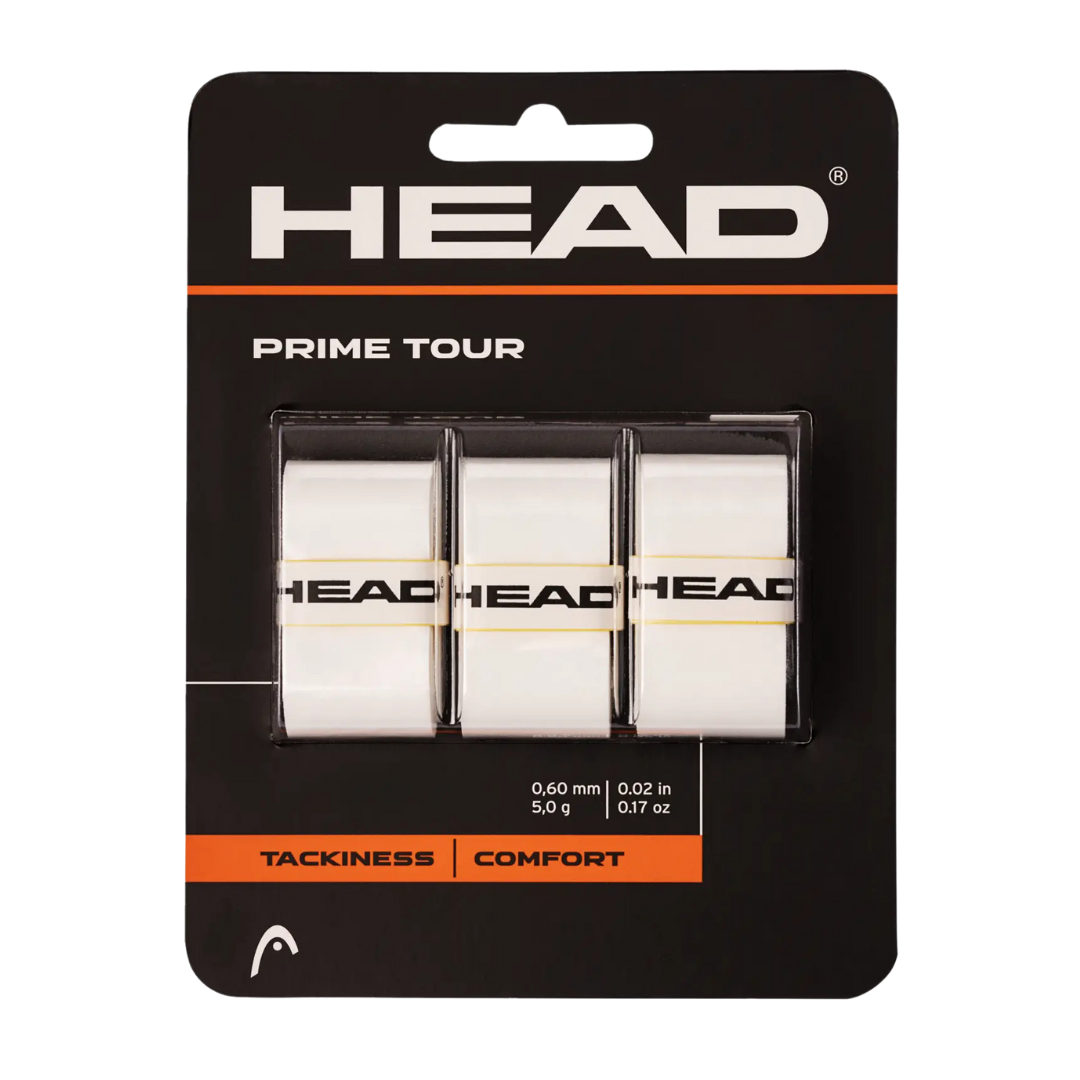 Head Prime Tour Overgrip White x 3
