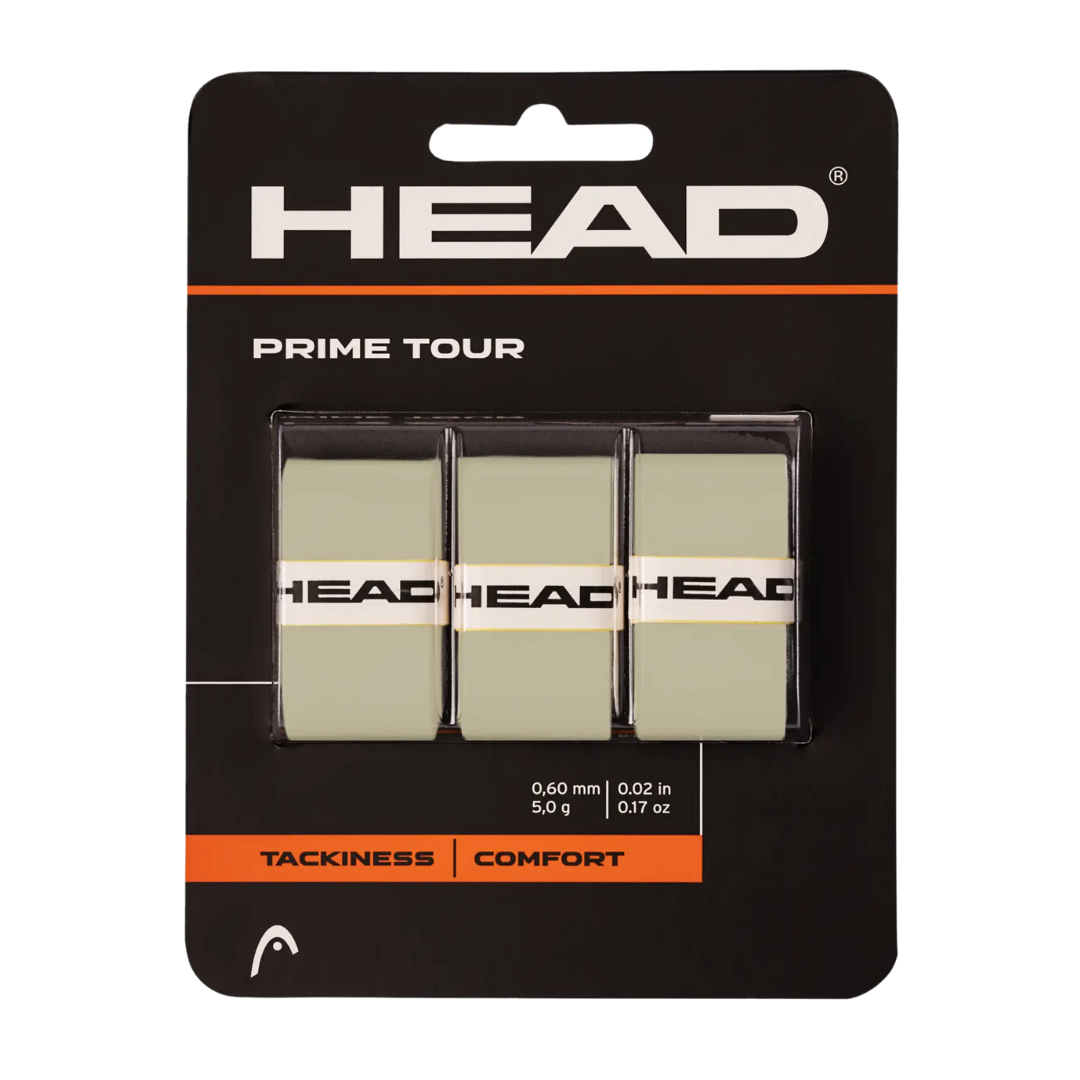 Head Prime Tour Overgrip Grey x 3