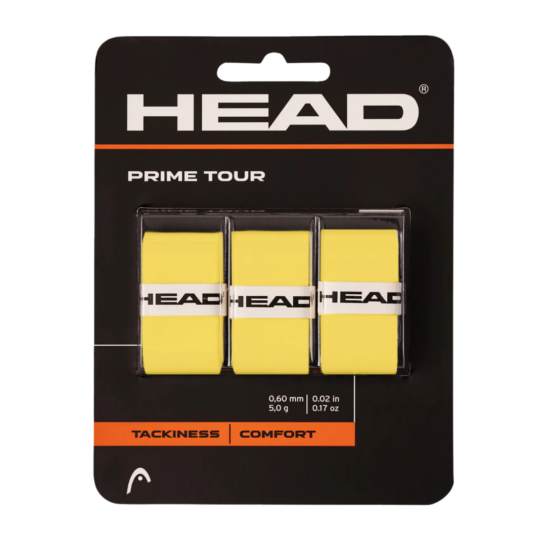 Head Prime Tour Overgrip Yellow x 3