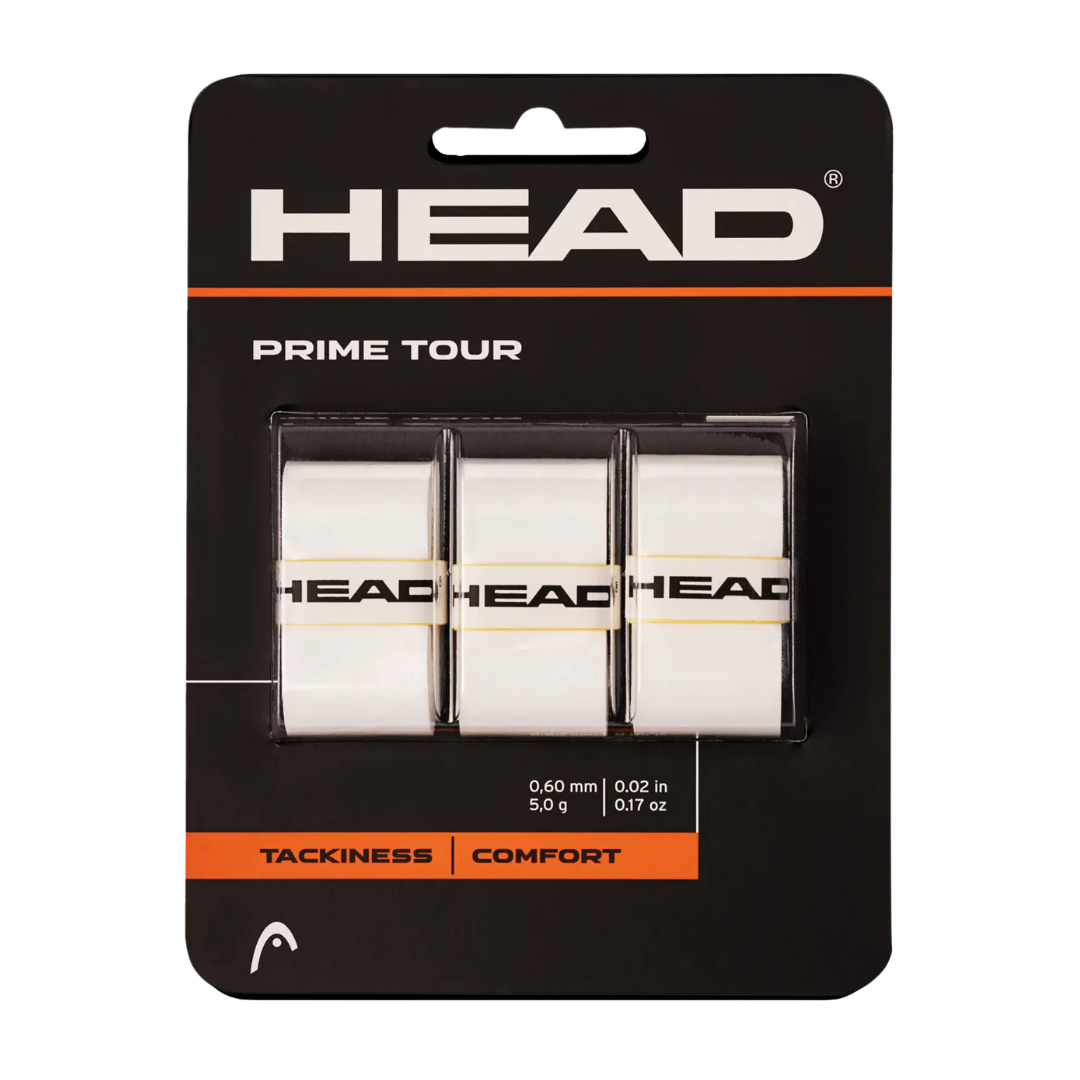 Head Prime Pro Overgrip White x 3
