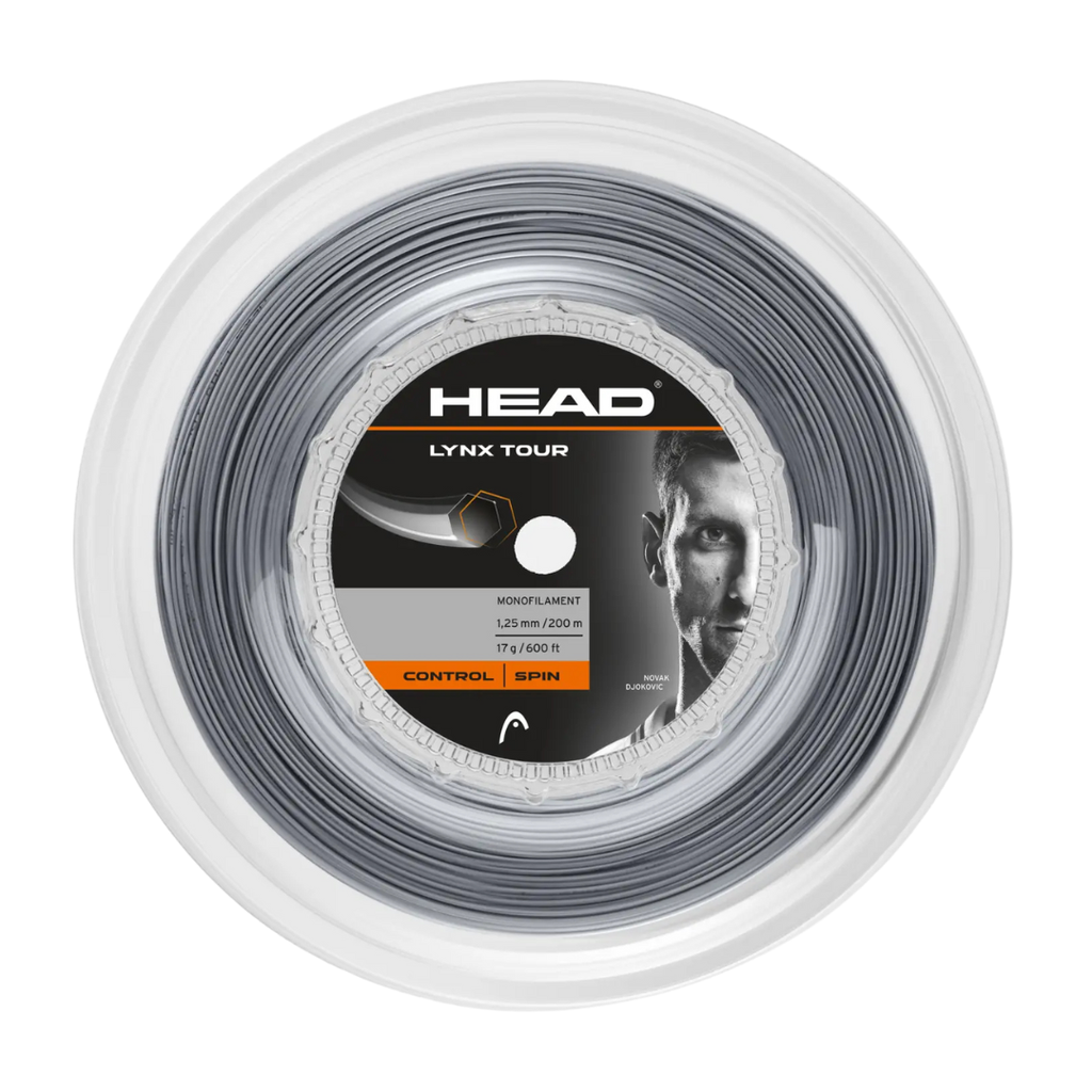 Head Lynx Tour Tennis String Reel 200m Grey -16G