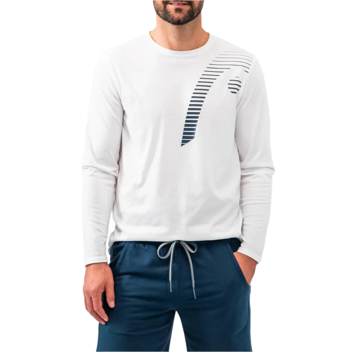 Head Mens Cliff LS T Shirt WH