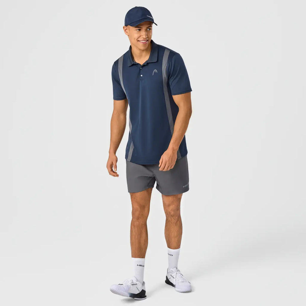 Head Mens Club Tech Polo 2025 Navy